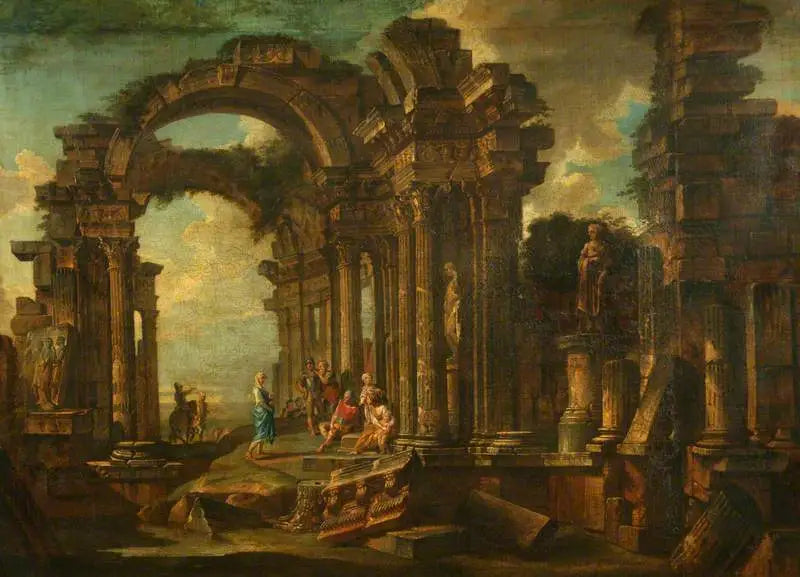 Roma Harabeleri ve Figürler - Giovanni Paolo Panini