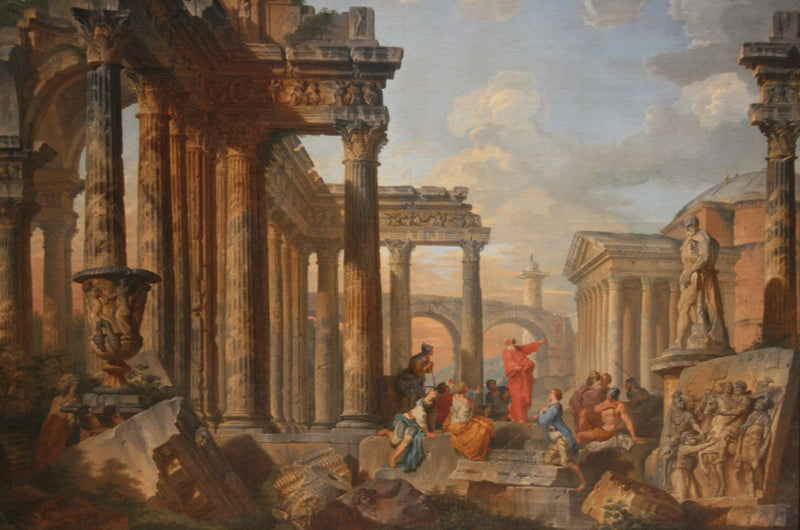 Roma Harabeleri ve Vaiz - Giovanni Paolo Panini