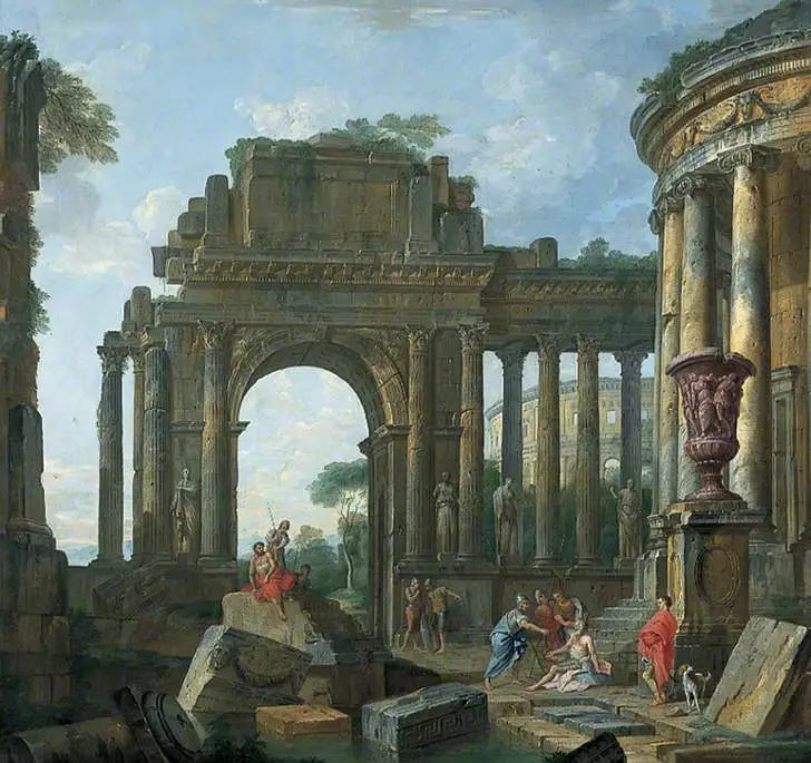 Roma kalıntıları - Giovanni Paolo Panini