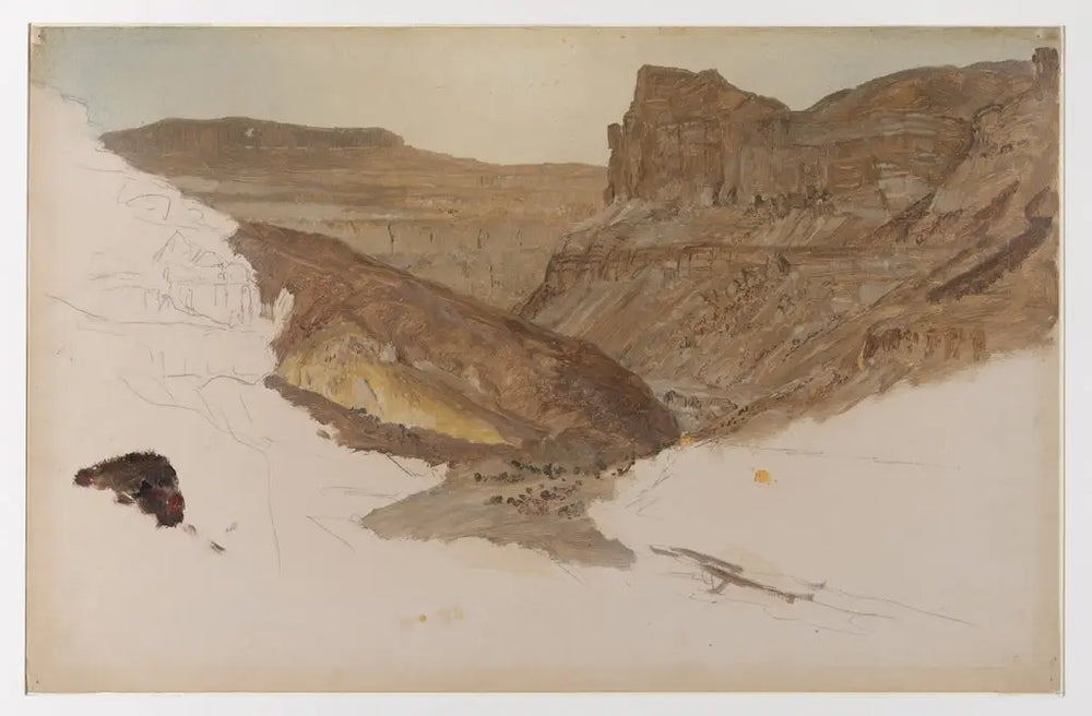 Ruisseau de montagne vallée du Yémen Palestine - Frederic Edwin Church - Alpha Reproduction