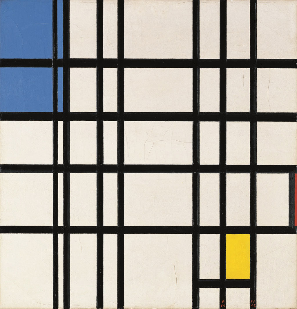 Reproduction du tableau « Rythme de lignes droites (et couleur?) - Piet Mondrian » par Alpha Reproduction en peinture à l’huile