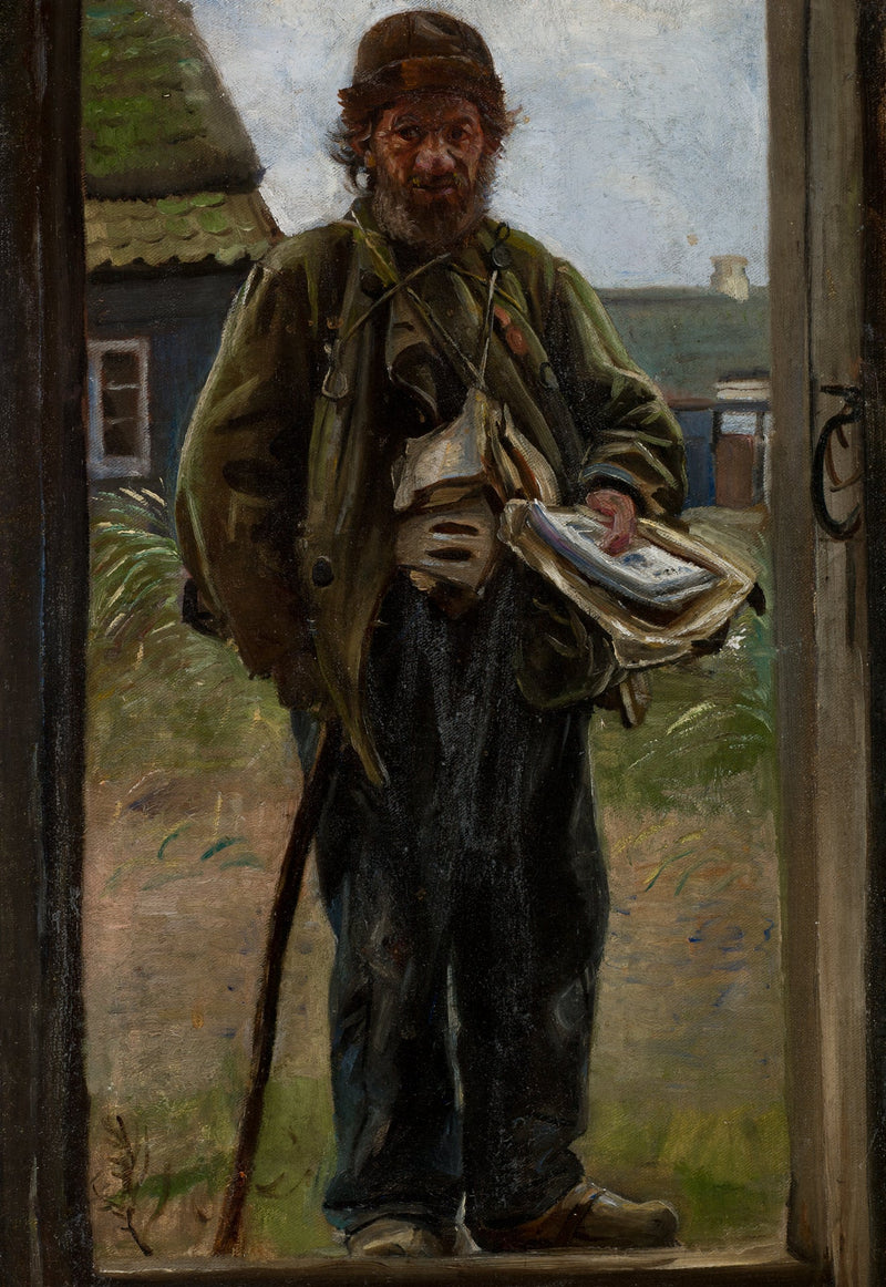 Søren Bondhagen şarkılarını satıyor. - Michael Peter Ancher