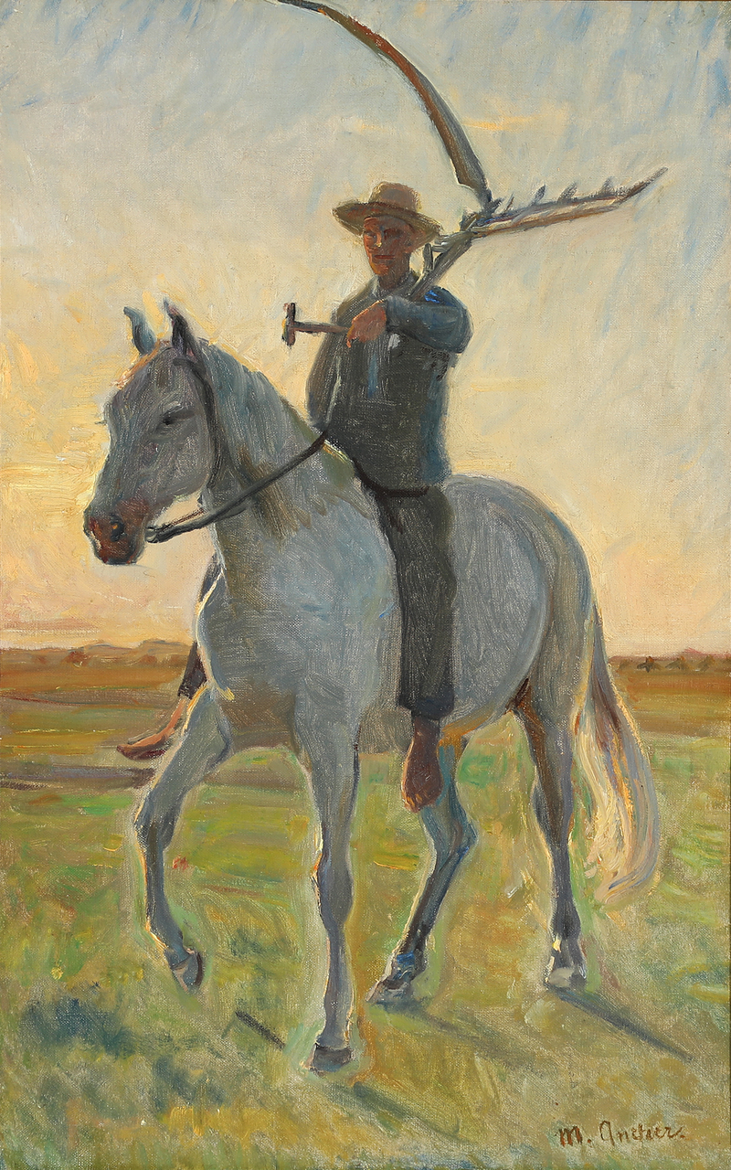 Søren « atlı ». - Michael Peter Ancher