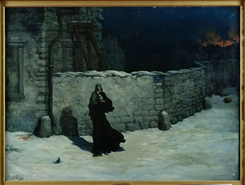 Paris Kuşatması Bölümünde Bir Çocuk Kurtaran Hayırsever Kadın - Gustave Doré