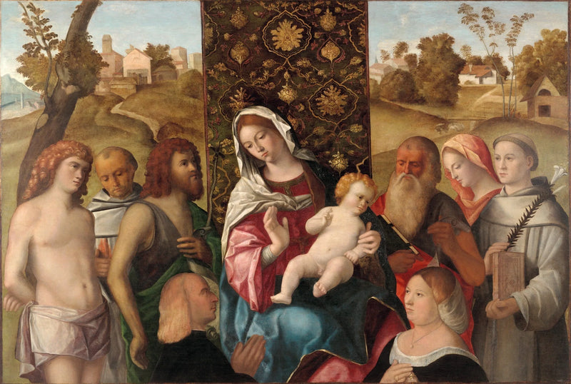 Sacra Conversazione avec les donateurs - Cima da Conegliano