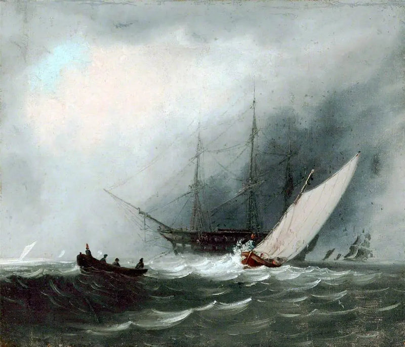 Yelkenli Gemisi (Savaş Gemisi) - J. M. W. Turner