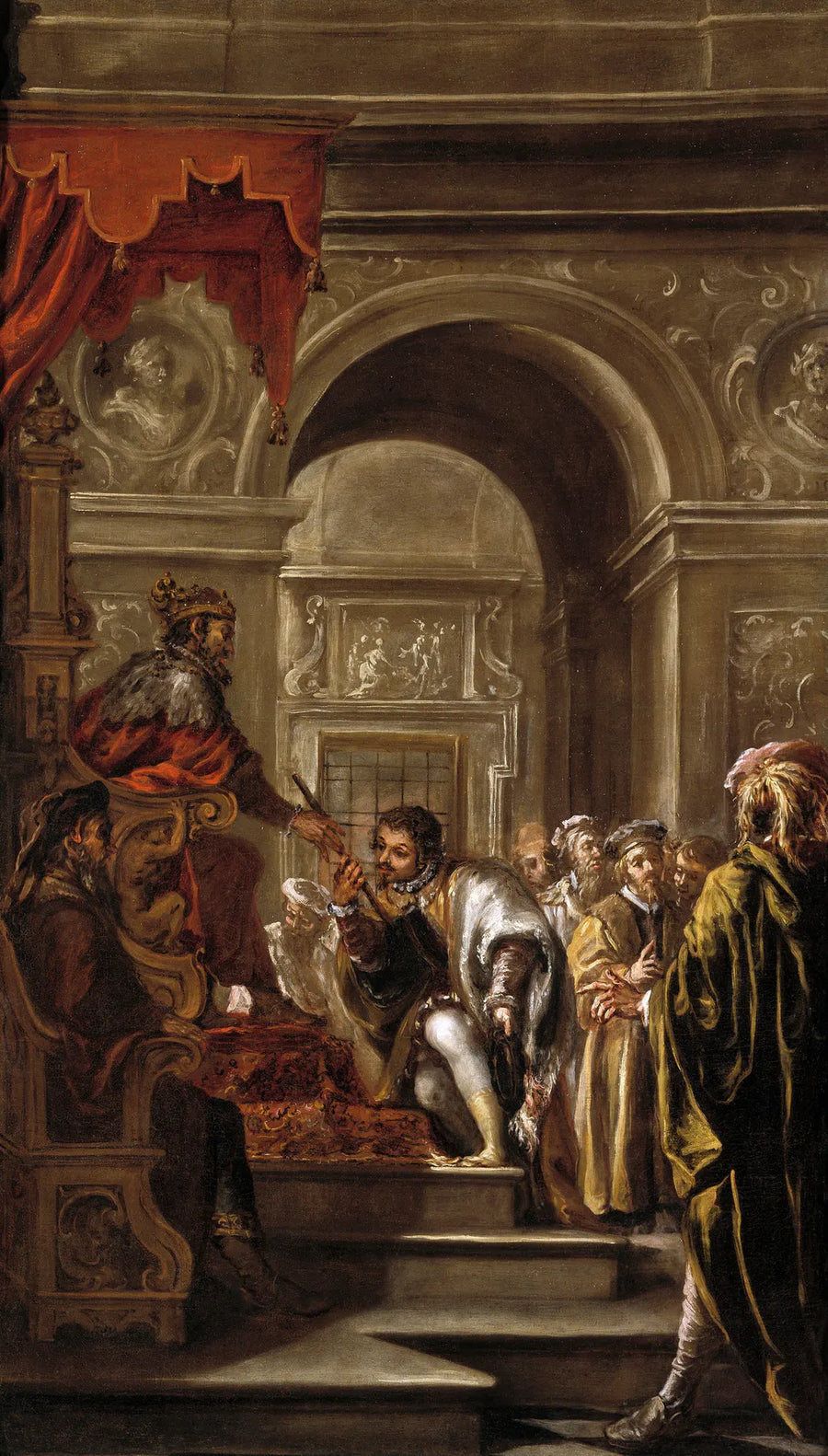 Saint Ambroise adlı Ligurya ve Emilia Valisi - Juan de Valdés Leal