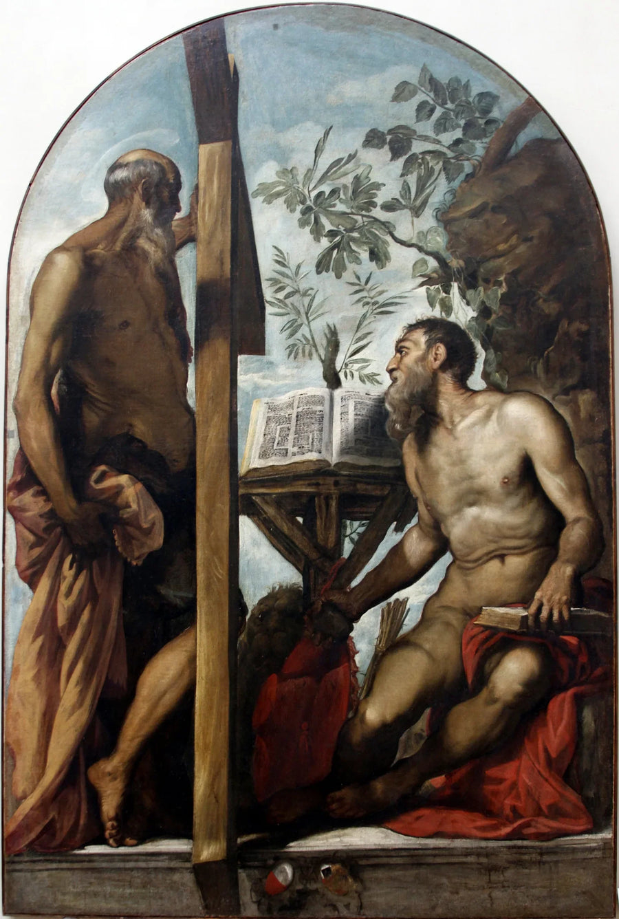 Saint André ve Saint Jérôme - Jacopo Tintoretto