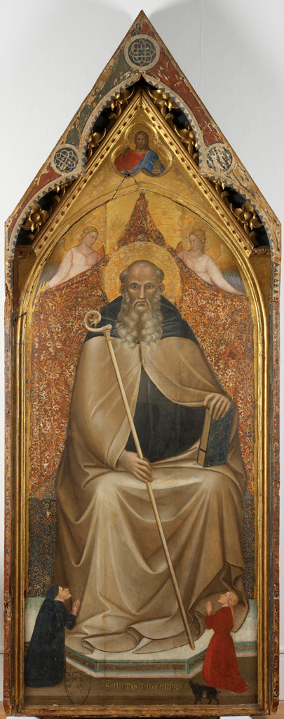 Saint Antoine, rahip olarak taçlandırılmış - Spinello Aretino