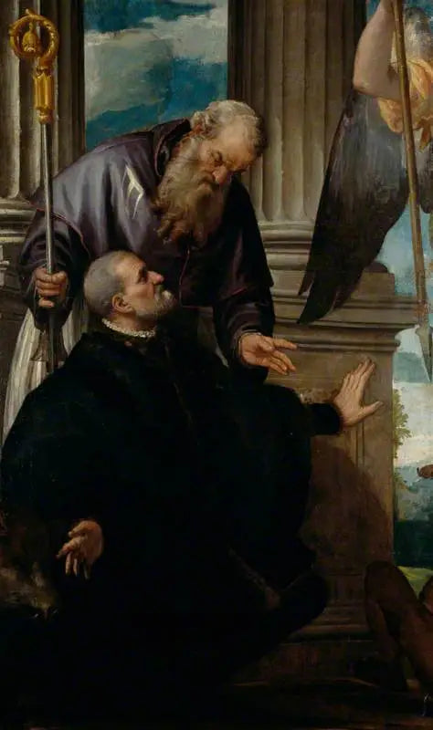 Saint Antoine Abbé patron d’un donateur agenouillé - Paul Véronèse - Alpha Reproduction