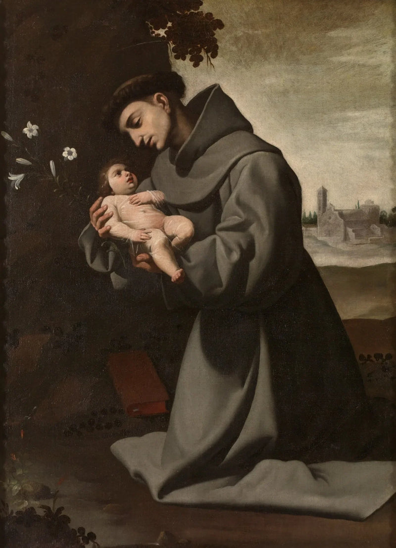 Padova Saint Antoine ve Çocuk İsa - Francisco de Zurbarán