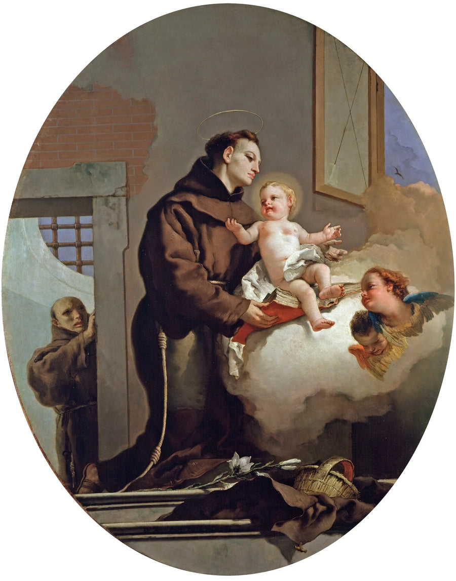 Padova'lı Aziz Antoine ve Çocuk İsa - Giovanni Battista Tiepolo