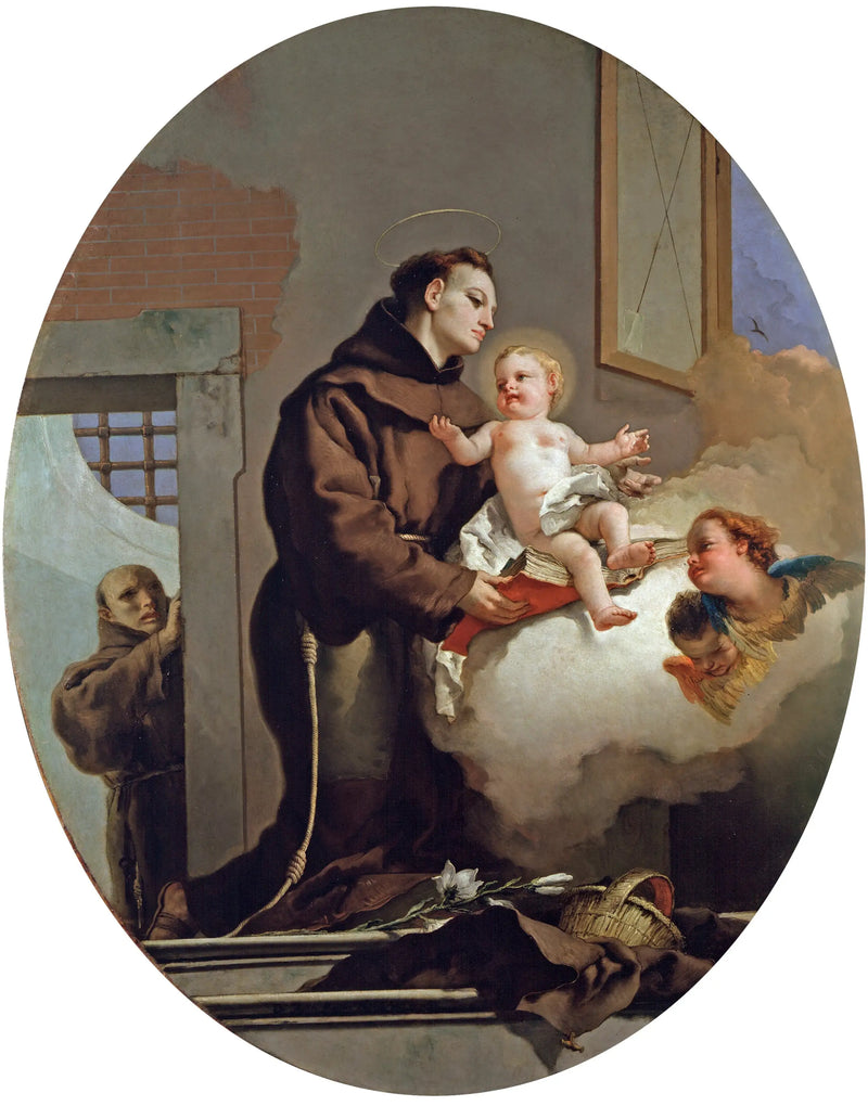 Padova'lı Aziz Antoine ve Çocuk İsa - Giovanni Battista Tiepolo