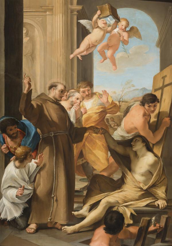 Saint Antoine l'Abbé Ölüyü Dirilten - Andrea Sacchi