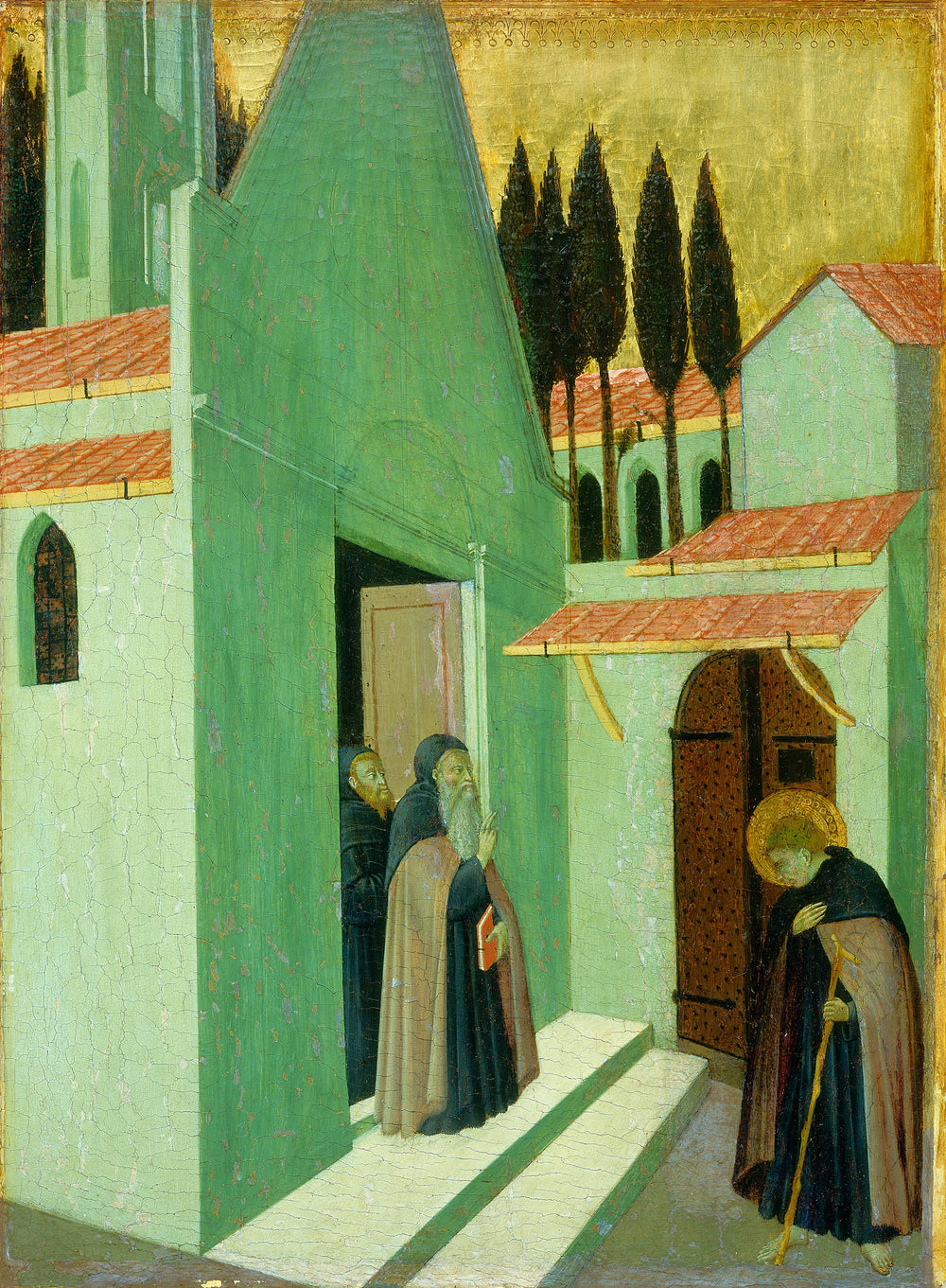Saint Antoine quitte son monastère - Master of the Osservanza - Alpha Reproduction