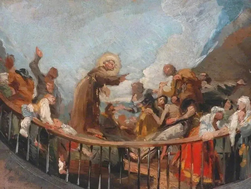 Ölüleri dirilten Aziz Antoine - Francisco de Goya