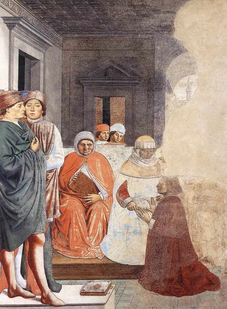 Karthago Üniversitesi'nde Aziz Augustin (sahne 2, kuzey duvarı) - Benozzo Gozzoli