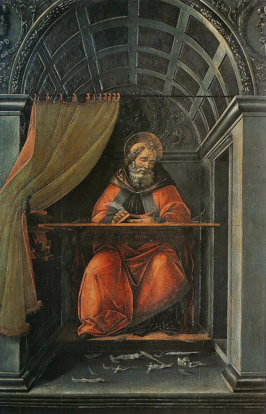 Saint Augustin çalışma odasında - Sandro Botticelli