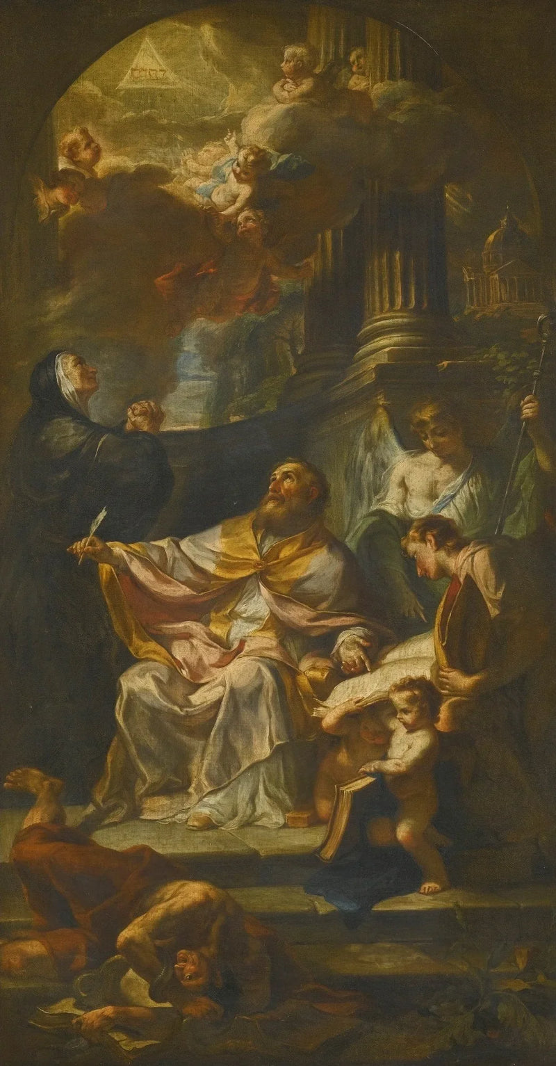 Aziz Augustin Heretikliği Yenmiş - Francesco Solimena