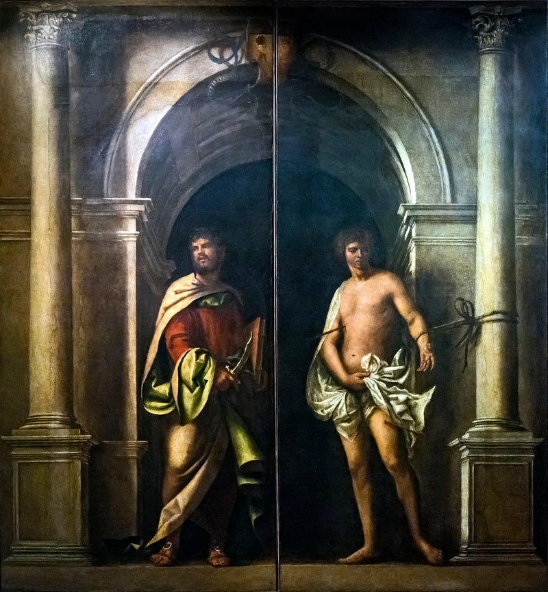 Saint Barthélemy ve Saint Sébastien - Sebastiano del Piombo