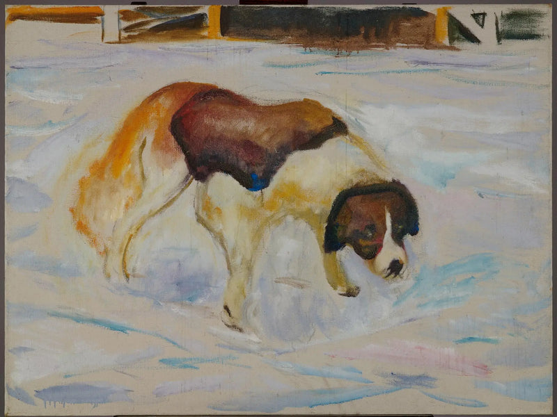 Karlar Altında Saint-Bernard - Edvard Munch