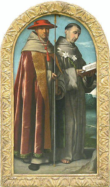 Saint Bonaventure ve Aziz Antoine de Padoue - Alessandro Bonvicino