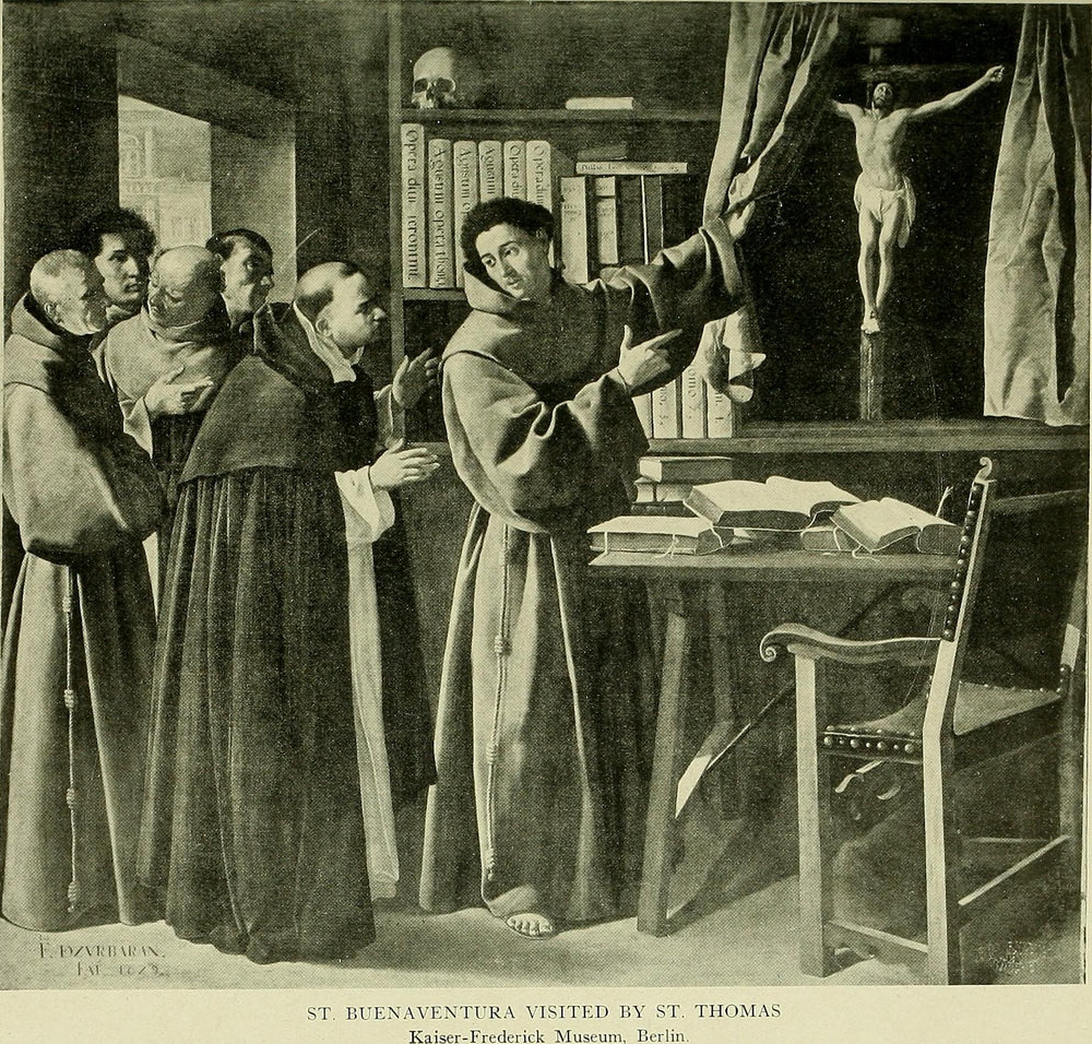 Saint Bonaventure et saint Thomas d’Aquin devant le Crucifix - Francisco de Zurbarán - Alpha Reproduction
