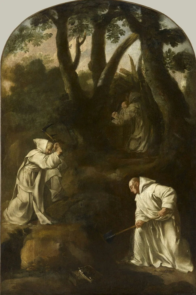 Saint Bruno dua ederken kendi odasında - Eustache Le Sueur