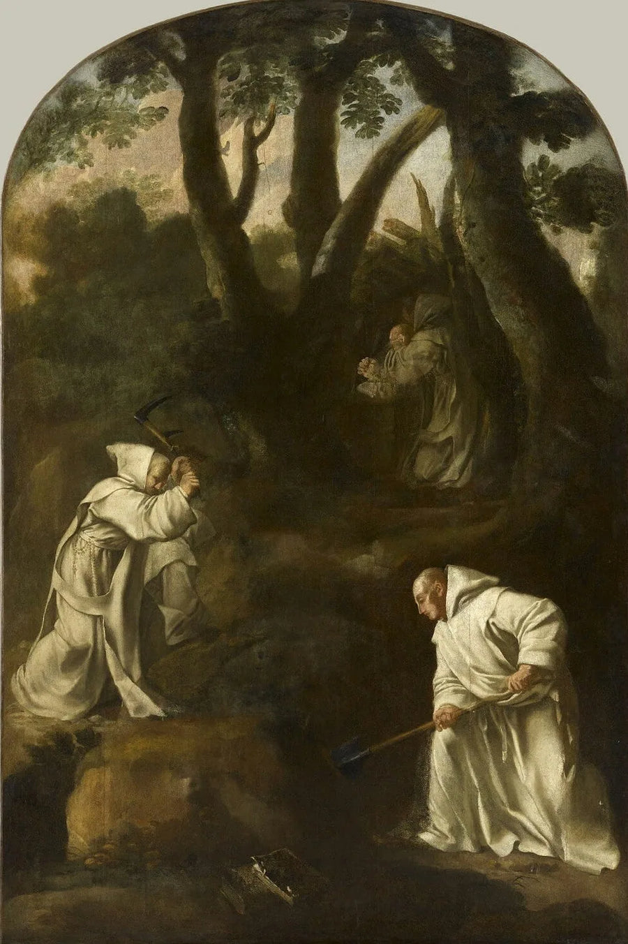 Saint Bruno dua ederken kendi odasında - Eustache Le Sueur