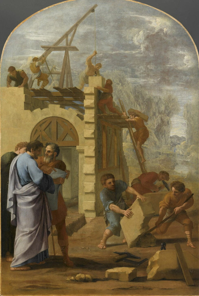 Saint Bruno Manastırını İnşa Ettiriyor - Eustache Le Sueur