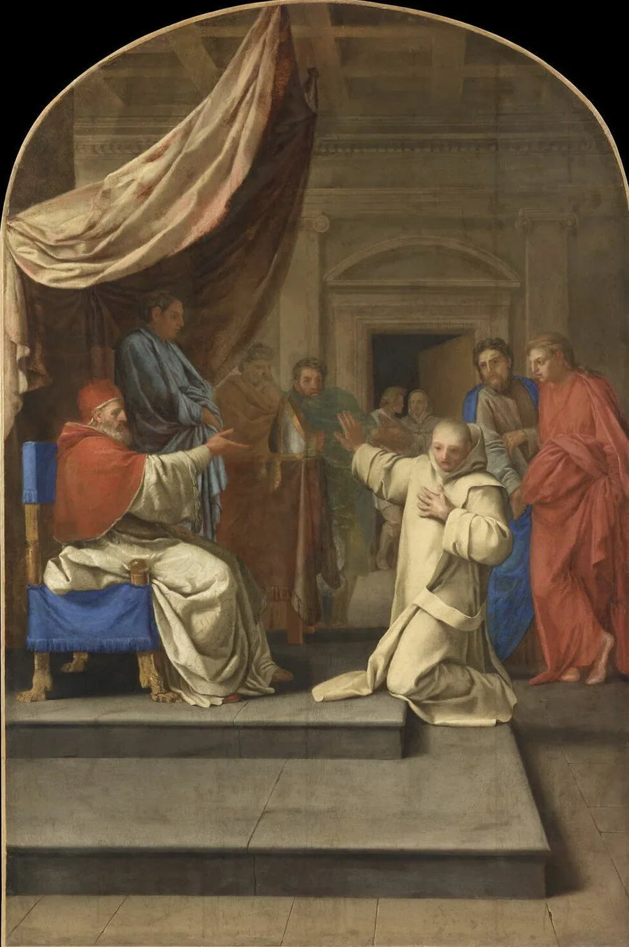 Saint Bruno, Urbain II'nin ona teklif ettiği Reggio başpiskoposluğunu reddediyor - Eustache Le Sueur