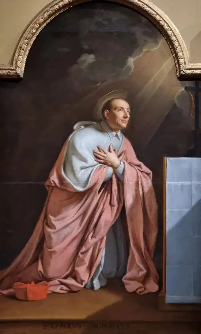 Saint Charles Borromée dualarında - Philippe de Champaigne