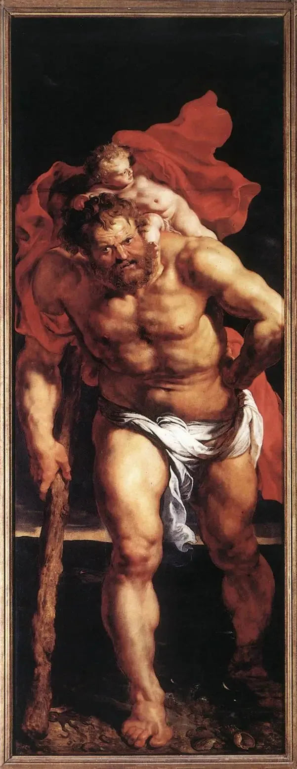 Saint Christophe (dış kapı sol) - Peter Paul Rubens