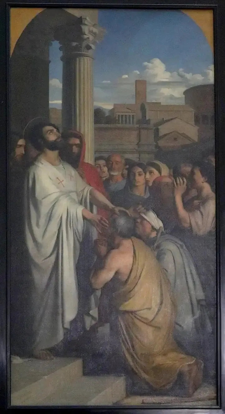 Saint Clair Körleri İyileştiriyor - Hippolyte Flandrin