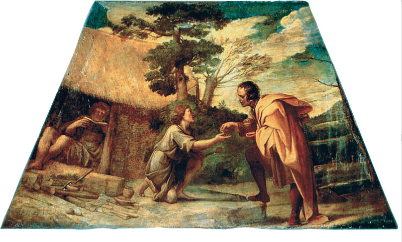 Alcalá'daki Saint Didaque'in Sadaka Alması - Annibale Carracci