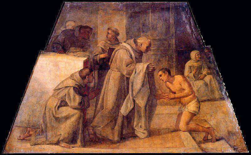 Alcalá'daki Saint Didaque'nin Fransız cübbesini alması - Annibale Carracci