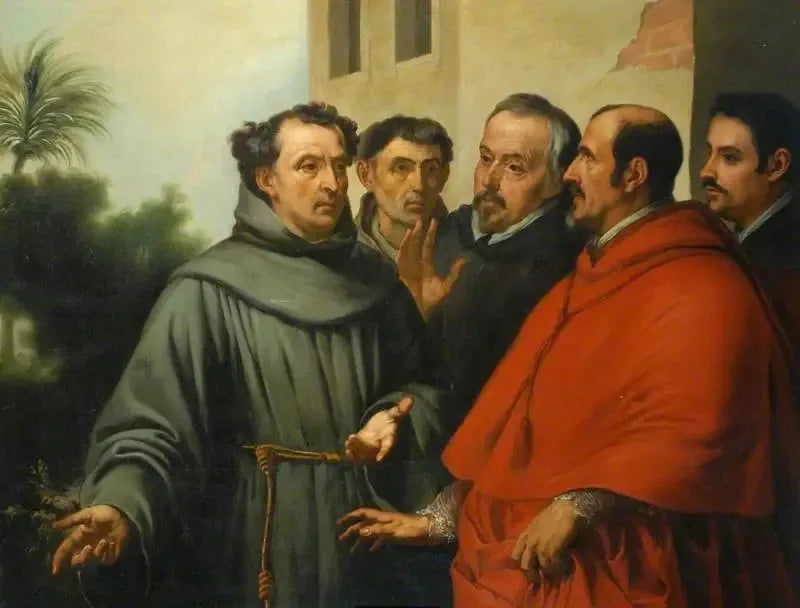 Saint Diego d'Alcalá'nin haşmetli haçı önünde vecd halinde - Bartolomé Esteban Murillo