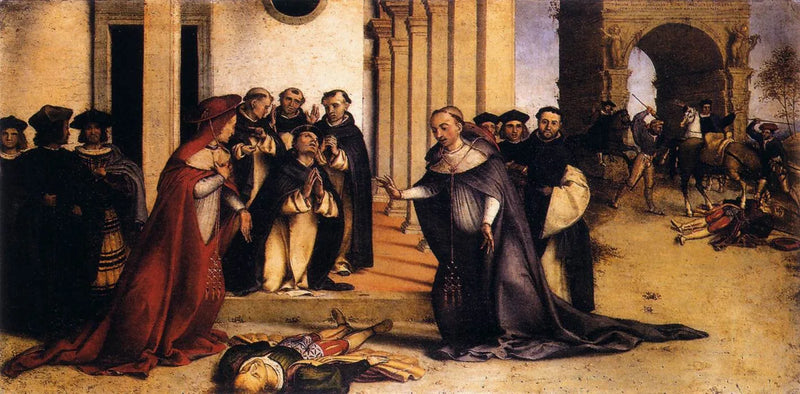 Saint Dominique Napoléon Orsini'yi Yükseltiyor - Lorenzo Lotto