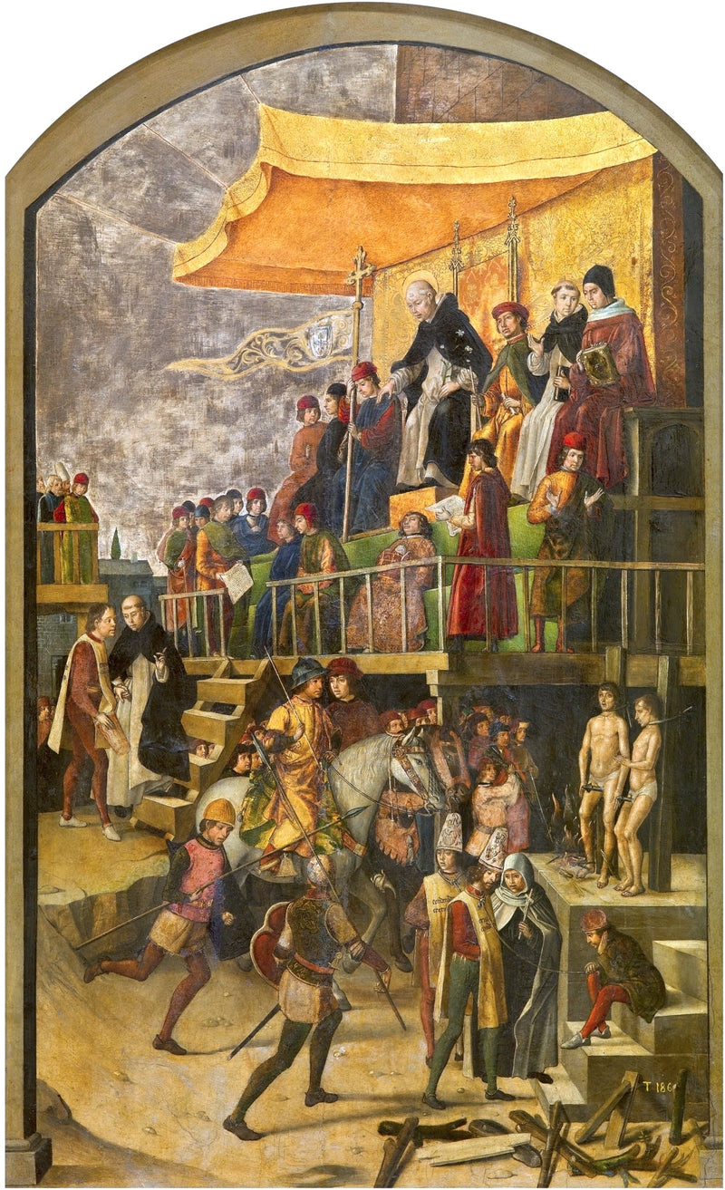 Saint Dominique Başkanlık Ettiği Bir Otodafé - Pedro Berruguete