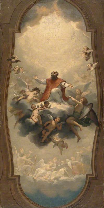Saint Eusèbe göğe yükseliyor - Anton Raphael Mengs