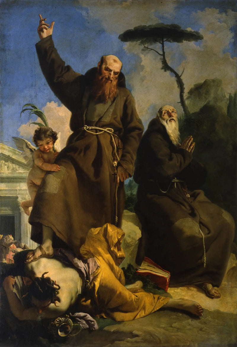 Sigmarigen Saint Fidèle ve Leonessa Saint Joseph - Giovanni Battista Tiepolo