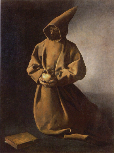 Kneeling Saint François - Francisco de Zurbarán