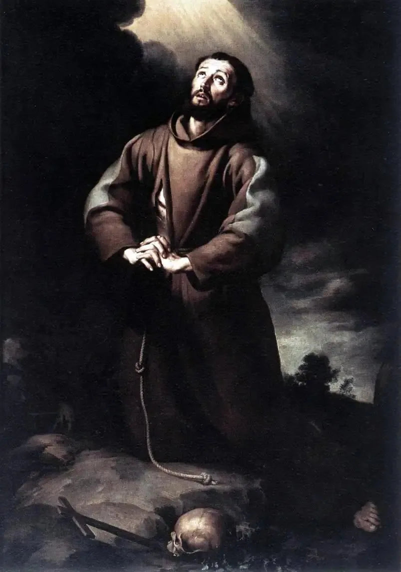 Assis Saint François d'Assise dua ederken - Bartolomé Esteban Murillo