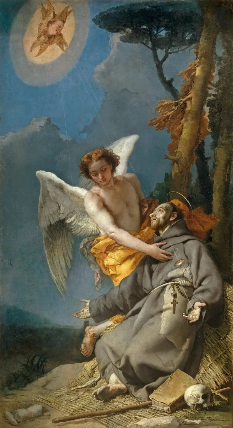 Assisli Aziz Fransis receiving stigmas - Giovanni Battista Tiepolo