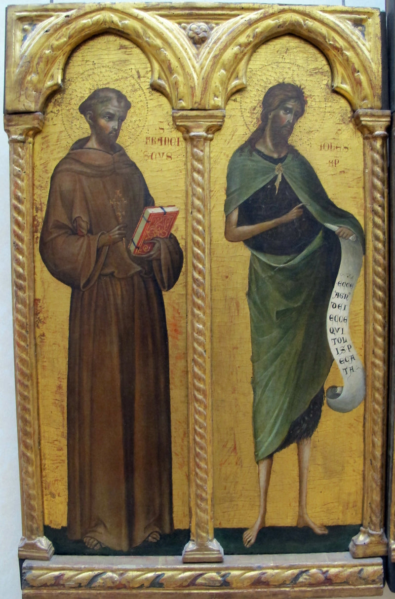 Assis Saint François ve Vaftizci Yahya - Paolo Veneziano
