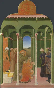 Aziz Fransis Sultan'un önünde - Stefano di Giovanni (Sassetta)