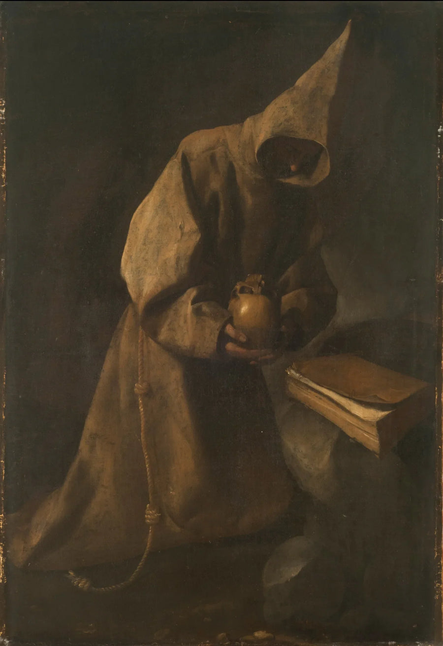 Aziz Fransis meditasyon halinde - Francisco de Zurbarán