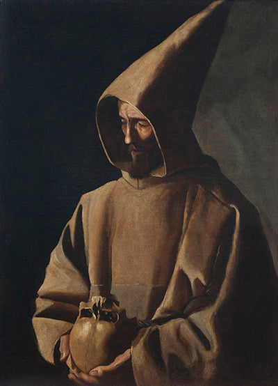 Aziz Fransis meditasyon halinde - Francisco de Zurbarán