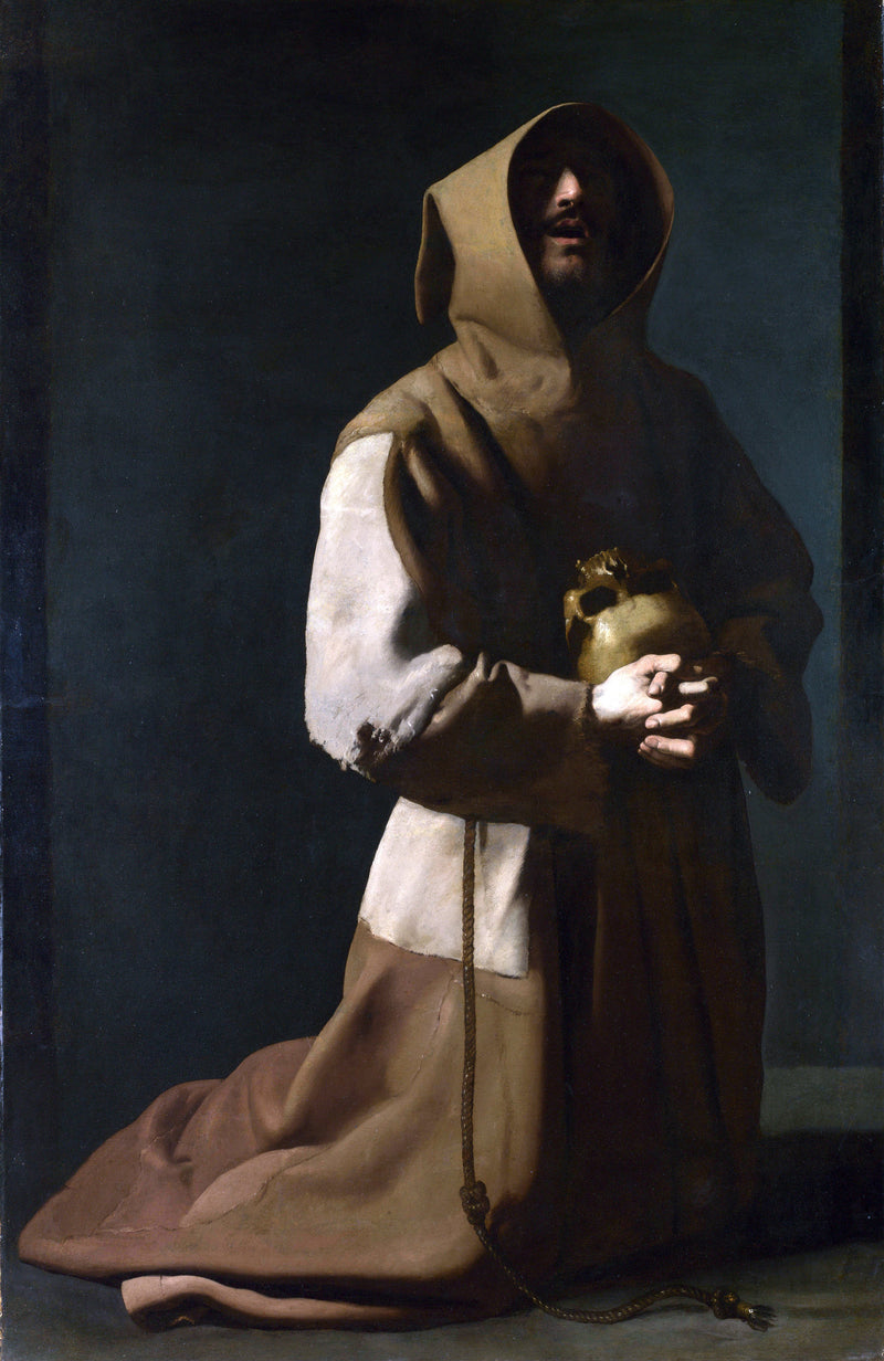 Aziz Fransis meditasyon halinde - Francisco de Zurbarán