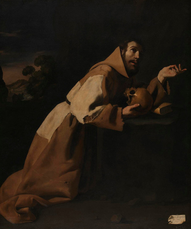 Aziz Francisus Meditasyon Yaparken - Francisco de Zurbarán